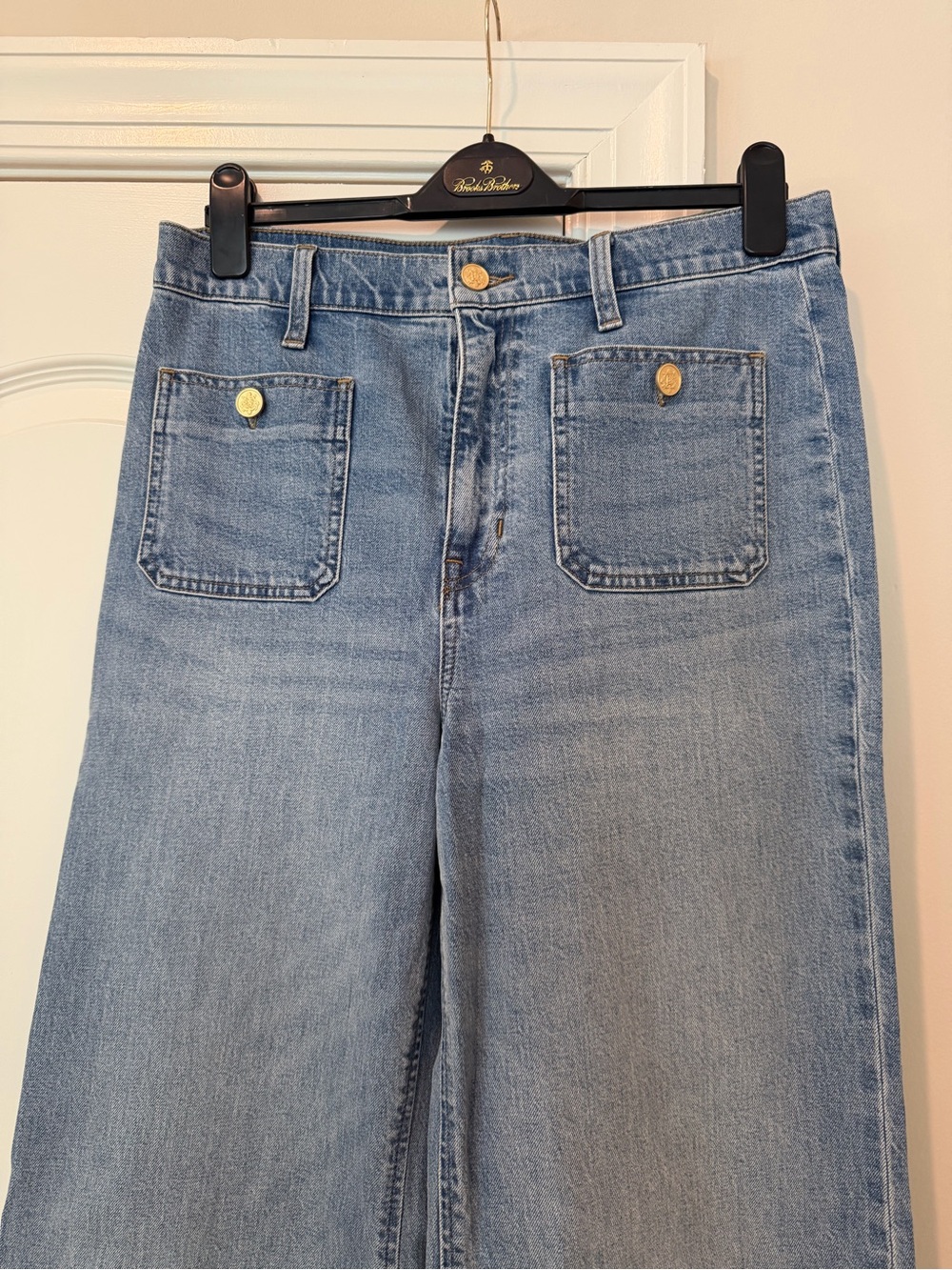 J. Crew Light Blue Wide-Leg Jeans